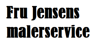 Fru Jensens malerservice